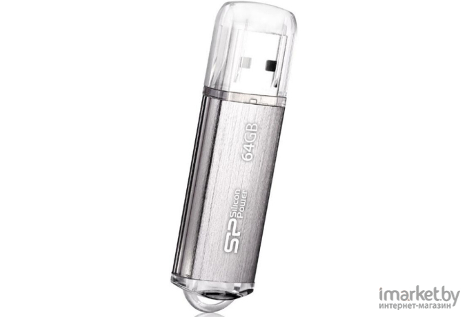 USB Flash Silicon-Power Ultima II I-Series Silver 64 Гб (SP064GBUF2M01V1S)