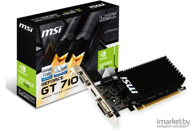 Видеокарта MSI GeForce GT 710 1GB DDR3 (GT 710 1GD3H LP)