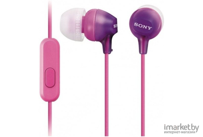 Наушники Sony MDR-EX15AP Violet [MDREX15APV.CE7]