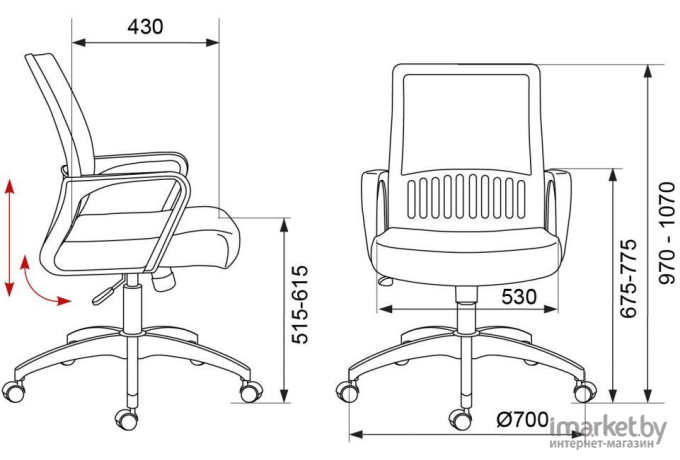 Офисное кресло Бюрократ MC-201/SD/TW-11 черный/салатовый [1067265]