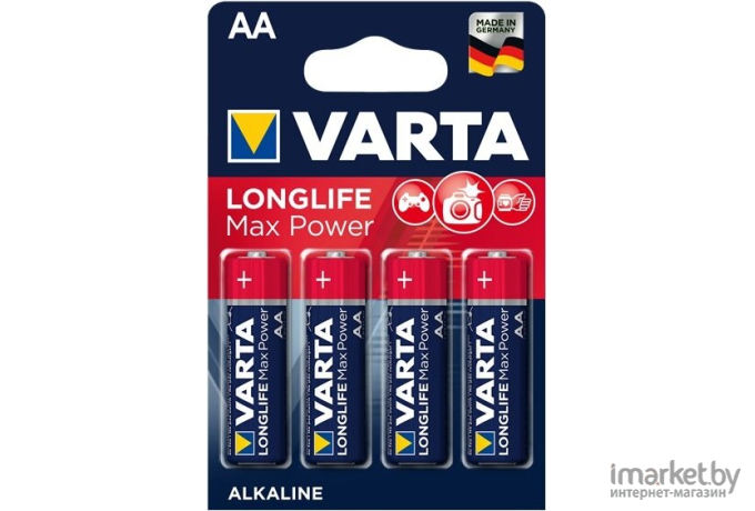 Батарейка, аккумулятор, зарядное Varta MAX T./LONGLIFE MAX P. AA BLI 2