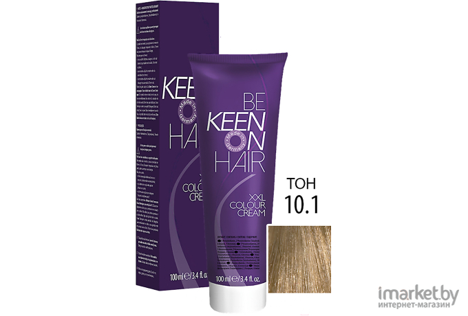 Крем-краска для волос KEEN Colour Cream 10.1 (ультра-светлый блонд пепельный)