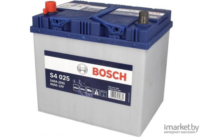 Автомобильный аккумулятор Bosch S4 025 560 411 054 JIS / 0092S40250 (60 А/ч)
