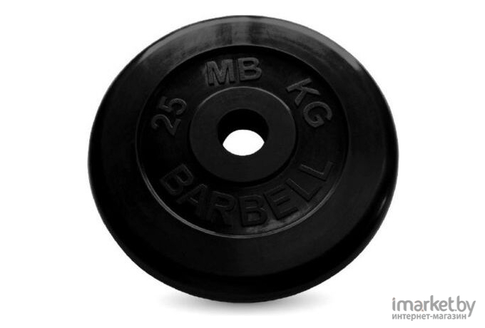 Диск для штанги олимпийский MB Barbell  d 51 мм 2.5 кг черный