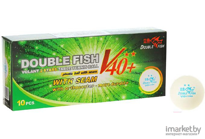 Мячи Double Fish Two star 2 Volant V211F 10шт