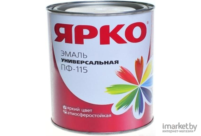 Краска, эмаль Ярославские краски Эмаль Май ПФ-115 1.9кг коричневый