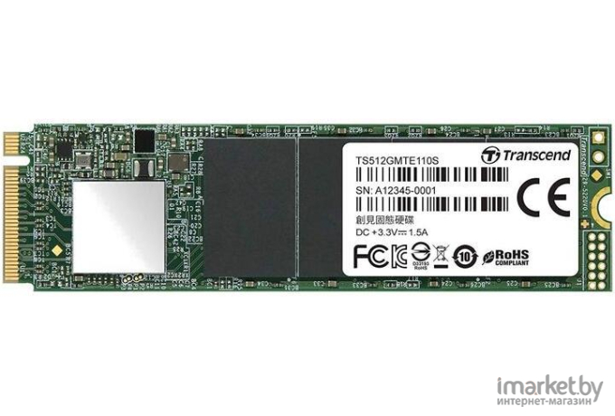 SSD диск Transcend M.2 MTE110S 512GB (TS512GMTE110S)