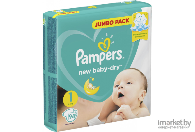 Подгузники Pampers New Baby-Dry 1 Newborn (94шт)