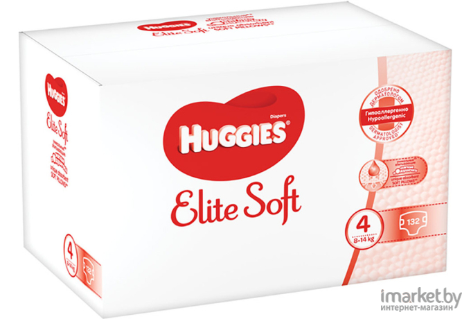 Подгузники Huggies Elite Soft Box 4 (132шт)