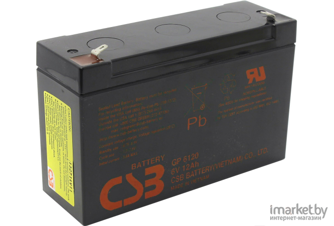 Батарея для ИБП CSB GP 6120 6V/12Ah