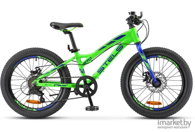 Велосипед детский Stels Pilot-270 MD 20 Plus V010 рама 11 дюймов зеленый [LU089615,LU075254]