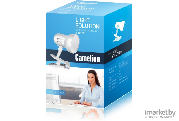 Настольная лампа Camelion H-035 С01 White