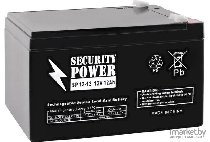 Аккумулятор для ИБП Security Power SP 12-12 12V/12Ah
