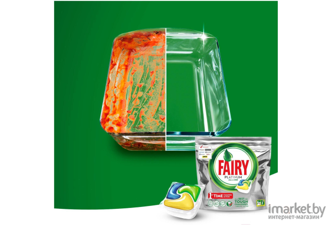 Капсулы для посудомоечных машин Fairy Platinum All in One Лимон 50шт