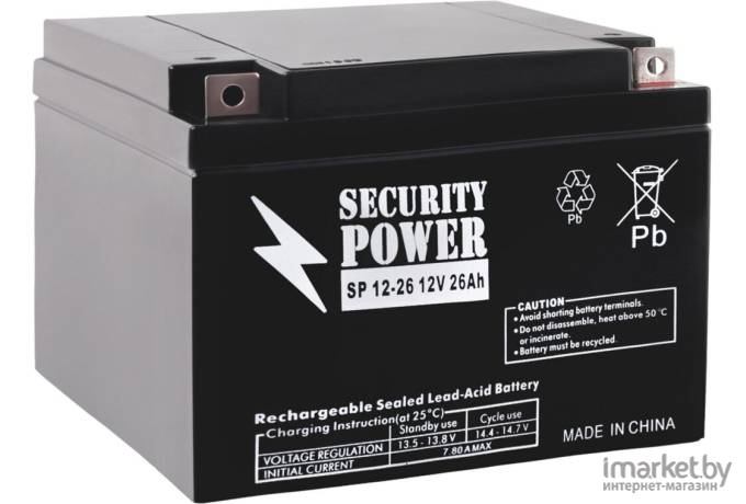 Аккумулятор Security Power SP 12V/26Ah [SP 12-26 12V/26Ah]