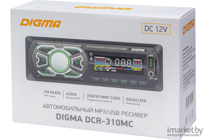USB-магнитола Digma DCR-310MC