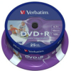 Оптический диск Verbatim DVD+R 4.7Gb 16x DLP Matt Silver 25 шт CakeBox [43500]