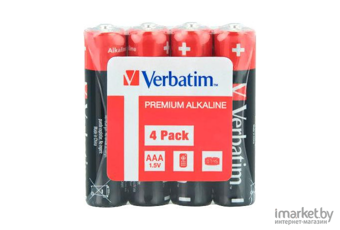 Батарейка Verbatim AAA LR03 4 шт [49500]