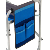 Кресло складное Zagorod К 903 с откидывающимся столиком и карманом Blue 214