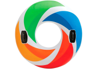 Круг для плавания Intex Color Whirl Tube 122 см с ручками 58202