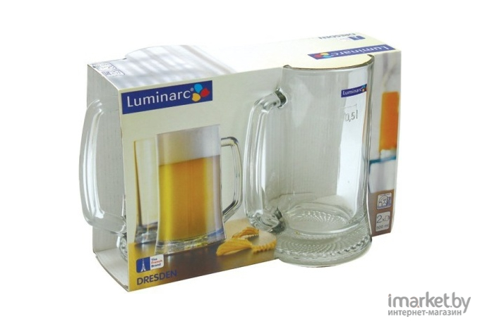 Набор бокалов для пива Luminarc Дрезден 2 шт 500 мл [H5116]