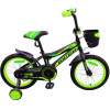 Велосипед детский Favorit Biker 16 черный/зеленый 2019 [BIK-16GN]