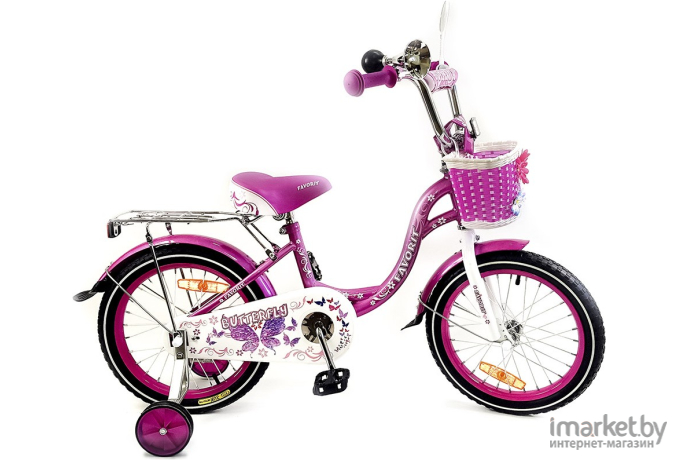 Велосипед детский Favorit Butterfly 16 2020 светло-розовый [BUT-16PN]