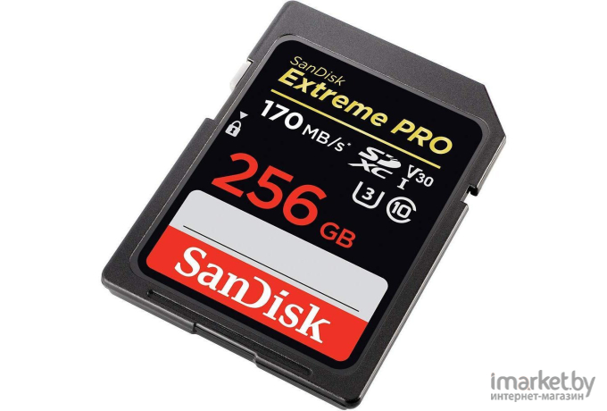 Карта памяти SanDisk Extreme Pro SDXC Card 256GB - 170MB/s V30 UHS-I U3 [SDSDXXY-256G-GN4IN]
