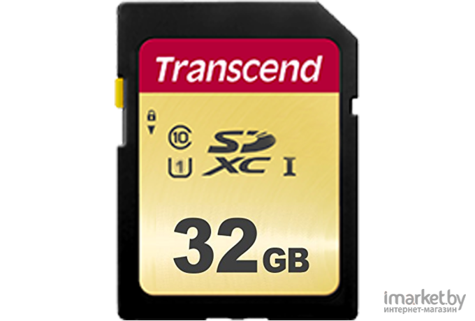 Карта памяти Transcend 32GB UHS-I U1 SD card MLC OK [TS32GSDC500S]