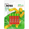 Аккумуляторные батарейки Mirex ААА 600 мАч 4 шт [23702-HR03-06-E4]