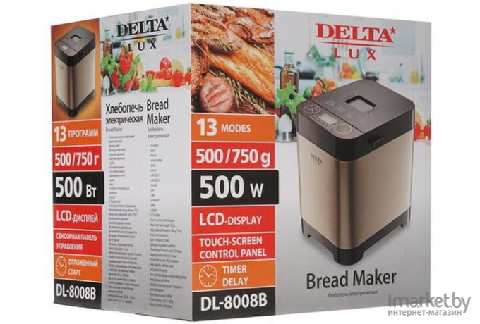 Хлебопечка Delta DL-8008B