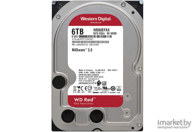 Жесткий диск WD Red 6TB (WD60EFAX)