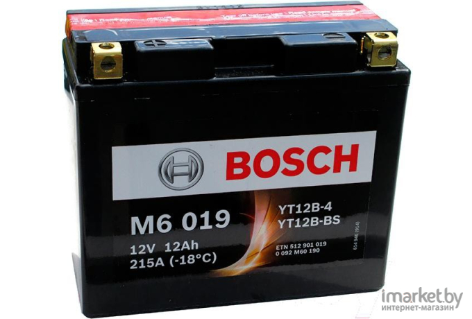 Аккумулятор Bosch M6 YT12B-4/YT12B-BS 512 901 019 (12 А·ч)