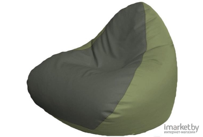 Кресло-мешок Flagman Relax P2.3-103 серый/оливковый