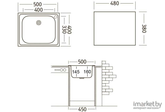 Кухонная мойка Ukinox CLM500.400-5С-С