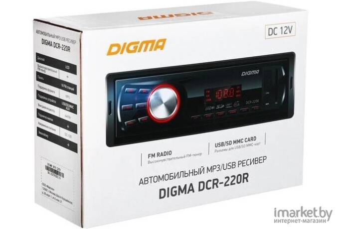 Автомагнитола Digma DCR-220R