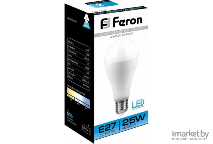 Лампочка Feron 25W 230V E27 2700K LB-100 [25790]