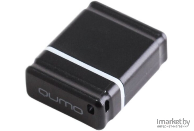Usb flash QUMO Накопитель 8GB 2.0 Nano QM8GUD-NANO-B Black [18324]