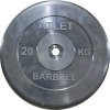 Гиря MB Barbell Atlet d-26 20кг черный