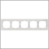 Рамка для выключателя и розетки Werkel Favorit 5 постов WL01-Frame-05 дымчатый/стекло [a030789]
