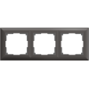 Рамка для выключателя и розетки Werkel Fiore 3 поста WL14-Frame-03 серый/коричневый [a038868]