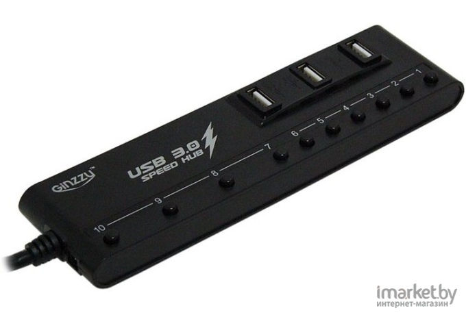 USB-хаб Ginzzu GR-380UAB