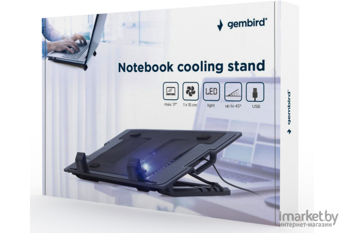 Подставка для ноутбука Gembird NBS-1F17T-01