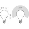  Gauss Лампа Gauss LED Шар E14 9.5W 890lm 3000K 1/10/50 [105101110]