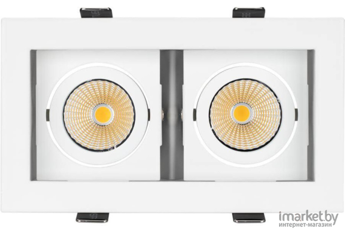 Встраиваемый светильник Arlight CL-KARDAN-S180x102-2x9W White (WH, 38 deg) [024128]
