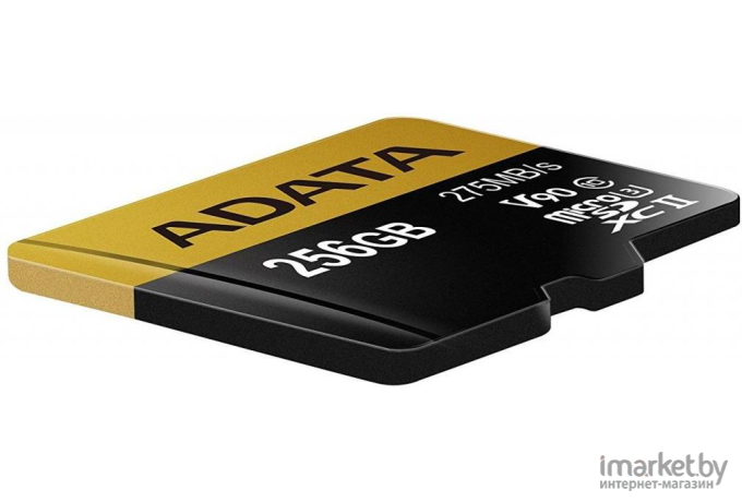 Карта памяти A-Data microSD 256GB Premier ONE microSDXC Class 10 UHS-II U3 V90 + SD адаптер [AUSDX256GUII3CL10-CA1]