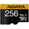 Карта памяти A-Data microSD 256GB Premier ONE microSDXC Class 10 UHS-II U3 V90 + SD адаптер [AUSDX256GUII3CL10-CA1]