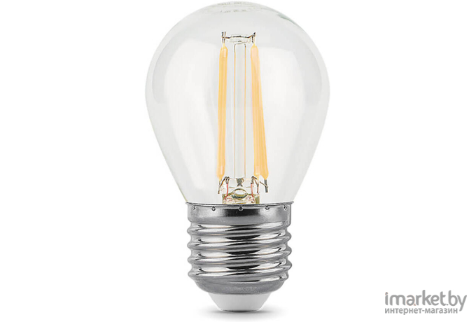 Светодиодная лампа Gauss LED Filament Шар dimmable E27 5W 450lm 4100K 1/10/50 [105802205-D]