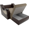 Кресло-кровать Лига Диванов Меркурий 60 рогожка корфу 02/экокожа коричневый (100681)