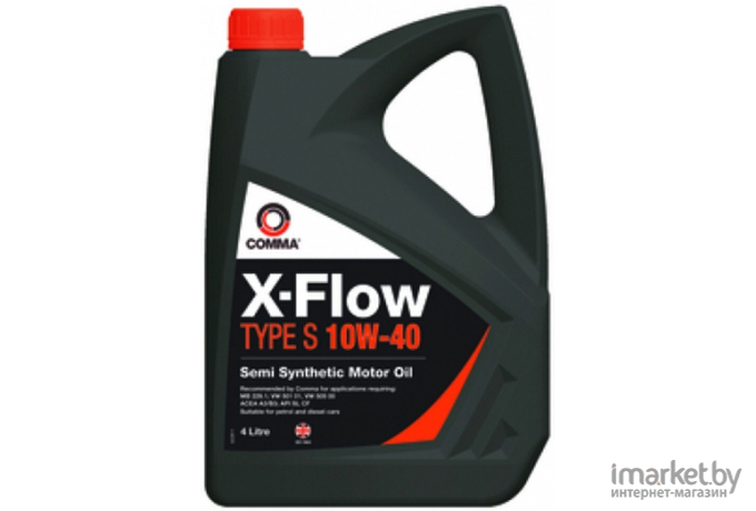 Моторное масло Comma X-Flow Type S 10W40 4л [XFS4L]